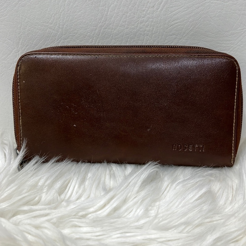 Rosetti Leather Zip Around Wallet